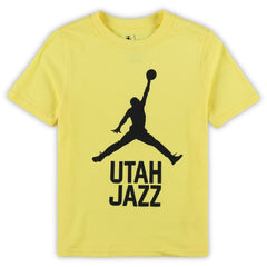Gold Utah Jazz Jordan Brand Preschool Essential Jumpman T-Shirt | NBA