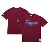 Peter Forsberg Colorado Avalanche Mitchell & Ness Premium Nickname Vintage Logo T-Shirt - NHL T-shirts