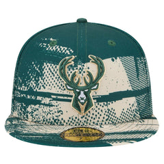 Hunter Green Milwaukee Bucks Tip-Off 59FIFTY Fitted Hat | NBA