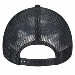 Black/Charcoal Brooklyn Nets Tip Off A-Frame Trucker 9FORTY Adjustable Hat | NBA