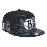 Black Brooklyn Nets Tip-Off 9FIFTY Snapback Hat | NBA