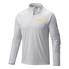 San Diego Padres Columbia Terminal Tackle Omni-Shade Raglan Quarter-Zip Pullover Top - MLB Pullover