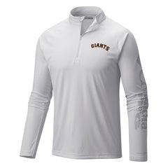 San Francisco Giants Columbia Terminal Tackle Omni-Shade Raglan Quarter-Zip Pullover Top - MLB Pullover