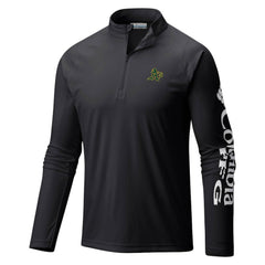 Athletics Columbia Terminal Tackle Omni-Shade Raglan Quarter-Zip Pullover Top - MLB Pullover