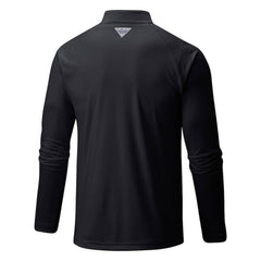 Athletics Columbia Terminal Tackle Omni-Shade Raglan Quarter-Zip Pullover Top - MLB Pullover