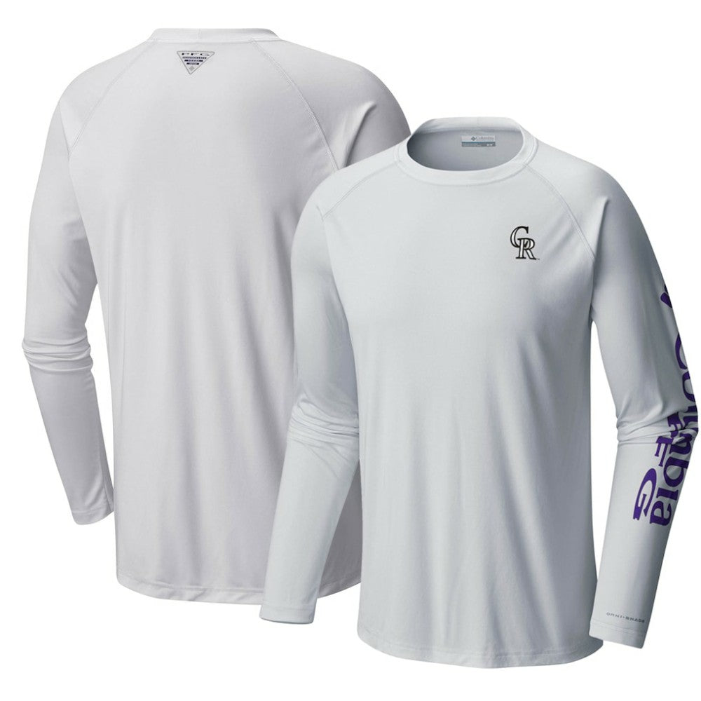 Colorado Rockies Columbia Terminal Tackle Long Sleeve T-Shirt - MLB T-shirts