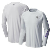 Colorado Rockies Columbia Terminal Tackle Long Sleeve T-Shirt - MLB T-shirts