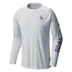 Colorado Rockies Columbia Terminal Tackle Long Sleeve T-Shirt - MLB T-shirts