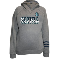 Seattle Kraken Fanatics Women's Plus Size Lightweight Fleece Raglan Pullover Hoodie - NHL Hoodies