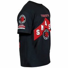 Black Toronto Raptors Hyperfly Unisex NBA x My Hero Academia All Might Smash T-Shirt | NBA