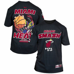 Black Miami Heat Hyperfly Unisex NBA x My Hero Academia All Might Smash T-Shirt | NBA