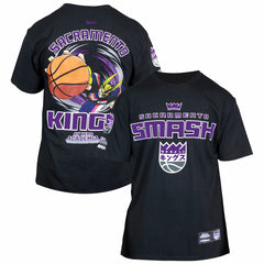Black Sacramento Kings Hyperfly Unisex NBA x My Hero Academia All Might Smash T-Shirt | NBA