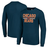 Chicago Bears Starter Team Mesh Print Graphic Long Sleeve T-Shirt | NFL Sale
