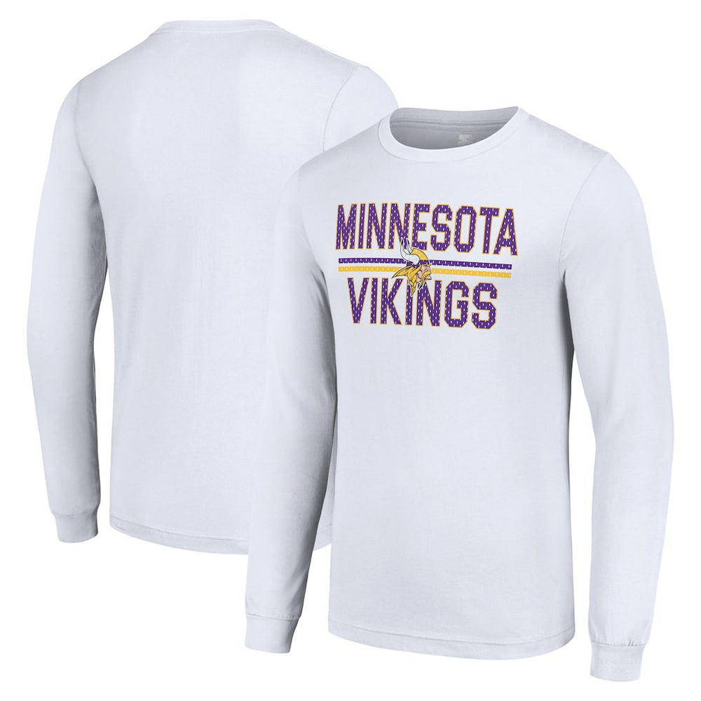 Minnesota Vikings Starter Team Mesh Print Graphic Long Sleeve T-Shirt | NFL New