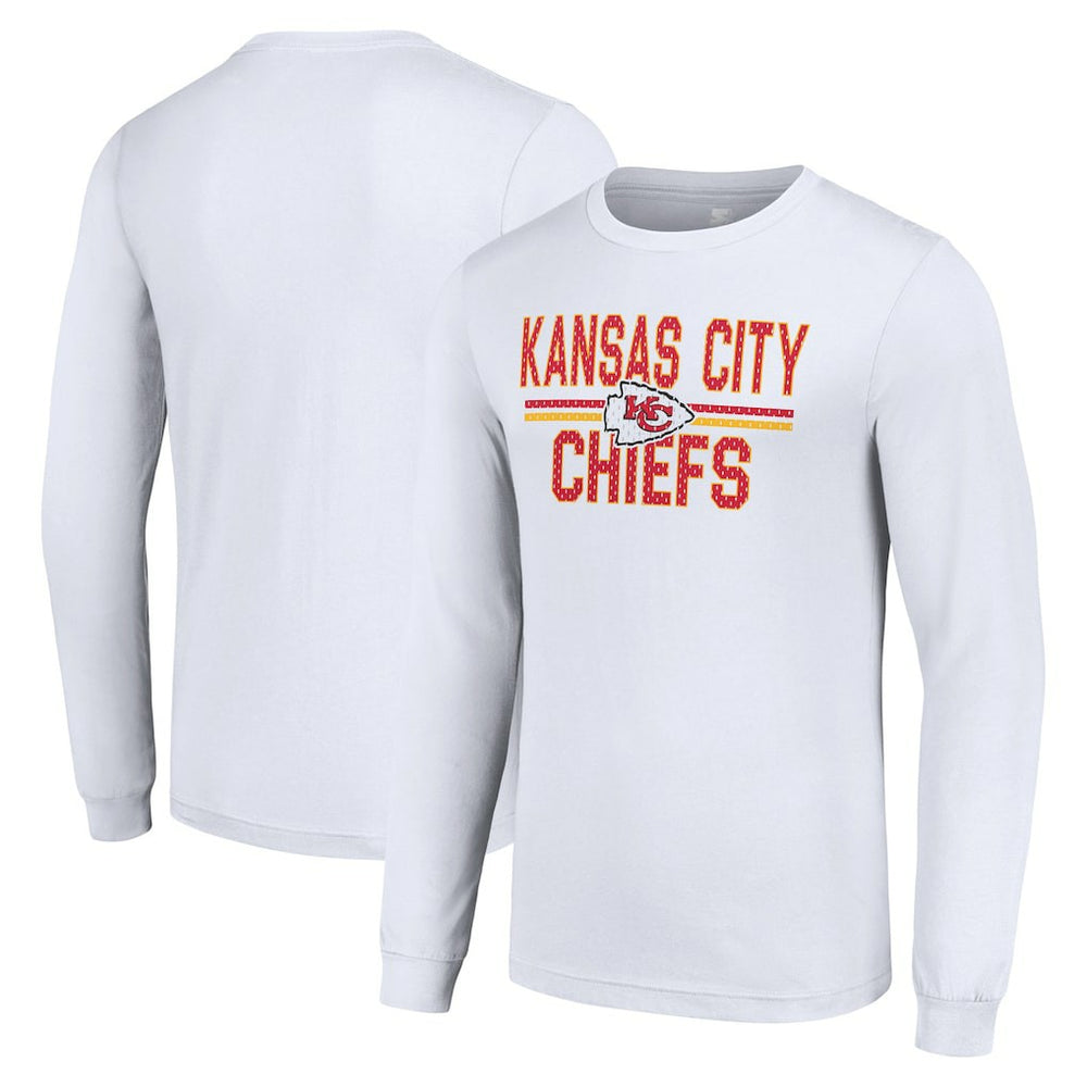 Kansas City Chiefs Starter Team Mesh Print Graphic Long Sleeve T-Shirt | NFL Hot