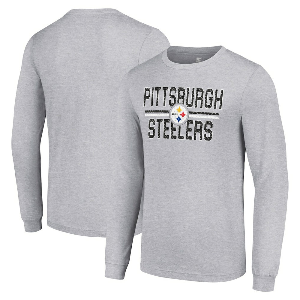 Pittsburgh Steelers Starter Team Mesh Print Graphic Long Sleeve T-Shirt | NFL Sale