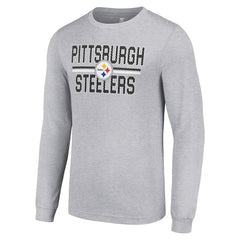 Pittsburgh Steelers Starter Team Mesh Print Graphic Long Sleeve T-Shirt | NFL Sale