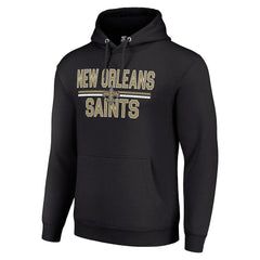 New Orleans Saints Starter Unisex Team Mesh Print Graphic Tri-Blend Pullover Hoodie | NFL New