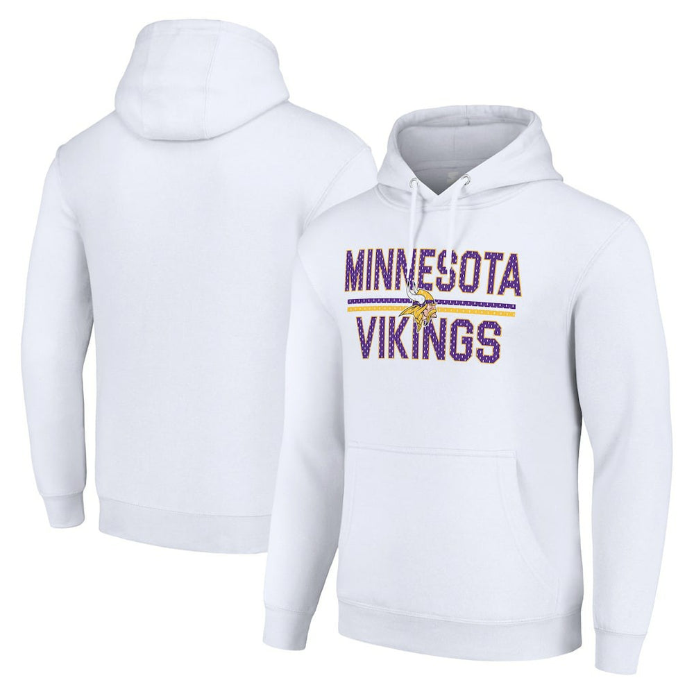 Minnesota Vikings Starter Unisex Team Mesh Print Graphic Tri-Blend Pullover Hoodie | NFL Near me