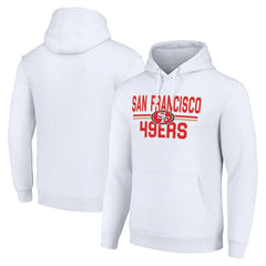 San Francisco 49ers Starter Unisex Team Mesh Print Graphic Tri-Blend Pullover Hoodie | NFL New
