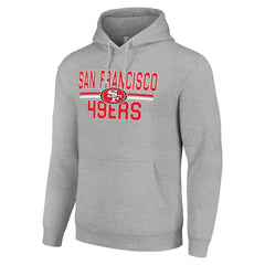 San Francisco 49ers Starter Unisex Team Mesh Print Graphic Tri-Blend Pullover Hoodie | NFL On sale