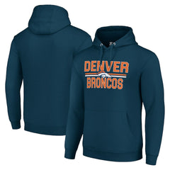 Denver Broncos Starter Unisex Team Mesh Print Graphic Tri-Blend Pullover Hoodie | NFL New