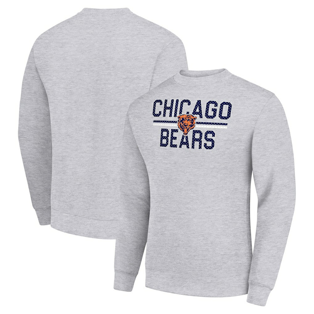Chicago Bears Starter Team Mesh Print Graphic Pullover Sweatshirt | NFL Discount
