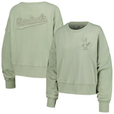 St. Louis Cardinals Pro Standard Women's Neutral Oversized Boxy Cropped Pullover Sweatshirt - MLB Pullover