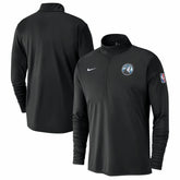 Black Minnesota Timberwolves 2024/25 City Edition Authentic Coaches Performance Half-Zip Top | NBA