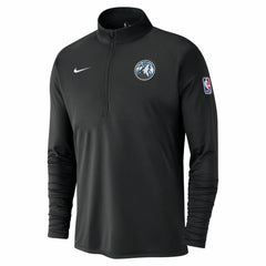 Black Minnesota Timberwolves 2024/25 City Edition Authentic Coaches Performance Half-Zip Top | NBA