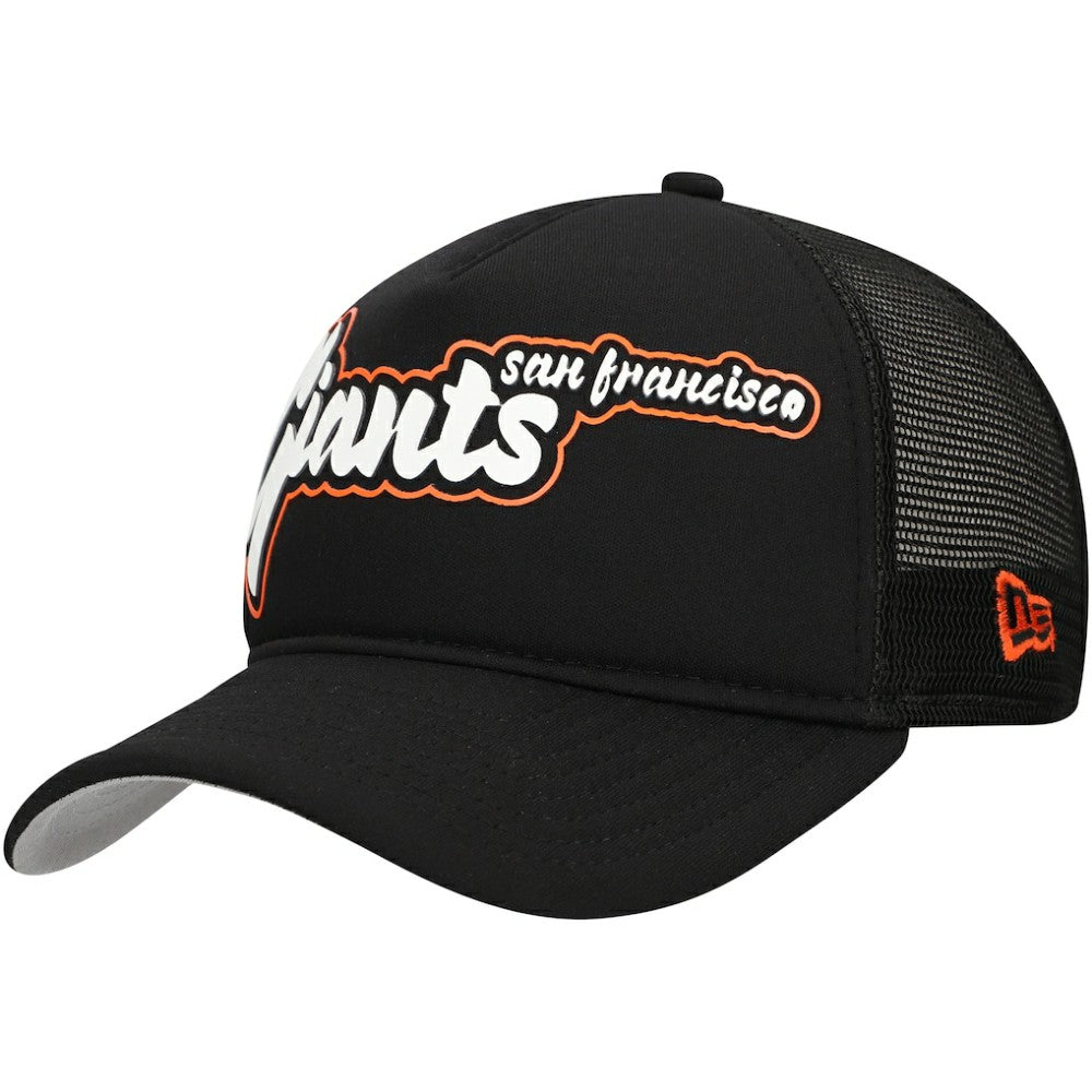 San Francisco Giants New Era Retro Bold A-Frame Trucker 9FORTY Adjustable Hat - MLB Hats