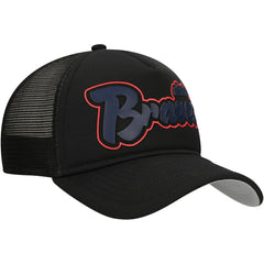 Atlanta Braves New Era Retro Bold A-Frame Trucker 9FORTY Adjustable Hat - MLB Hats