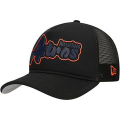 Houston Astros New Era Retro Bold A-Frame Trucker 9FORTY Adjustable Hat - MLB Hats