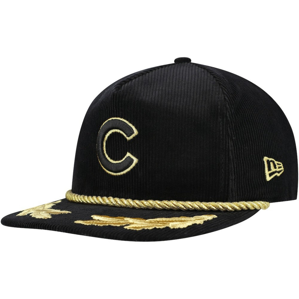 Chicago Cubs New Era Corduroy Filigree Golfer Adjustable Hat - MLB Hats