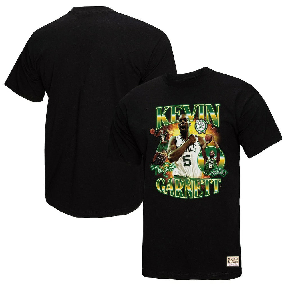 Black Kevin Garnett Boston Celtics Collage T-Shirt | NBA