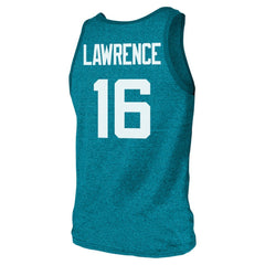 Jacksonville Jaguars Trevor Lawrence Majestic Threads Tri-Blend Player Name & Number Tank Top | NFL Outlet