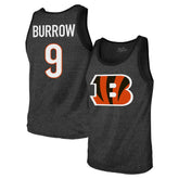 Cincinnati Bengals Joe Burrow Majestic Threads Tri-Blend Player Name & Number Tank Top | NFL US