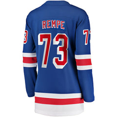 Matt Rempe New York Rangers Fanatics Women's Home Breakaway Jersey - NHL Jerseys