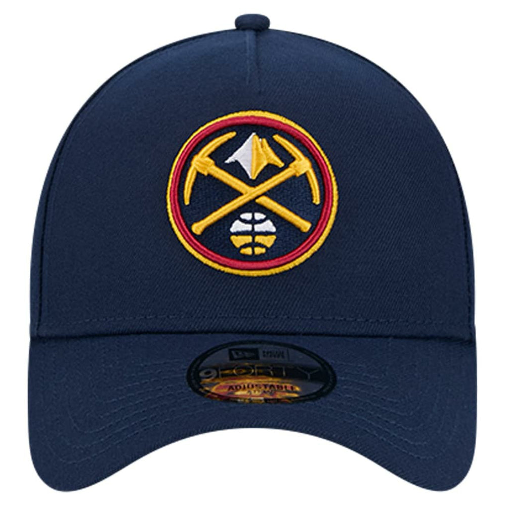 Navy Denver Nuggets A-Frame 9FORTY Adjustable Hat sale | NBA