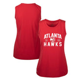 Red Atlanta Hawks Levelwear Women's Macy Tank Top | NBA
