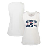 White Washington Wizards Levelwear Women's Macy Tank Top | NBA