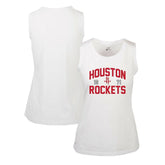 White Houston Rockets Levelwear Women's Macy Tank Top | NBA