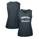 Navy Minnesota Timberwolves Levelwear Women's Macy Tank Top | NBA