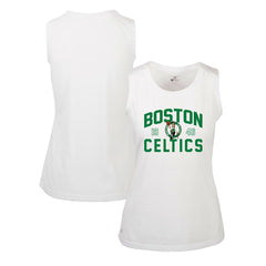 White Boston Celtics Levelwear Women's Macy Tank Top | NBA