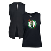 Black Boston Celtics Levelwear Women's Paisley Core V-Neck Tank Top | NBA