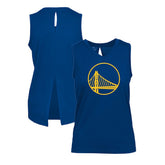 Royal Golden State Warriors Levelwear Women's Paisley Core V-Neck Tank Top sale | NBA