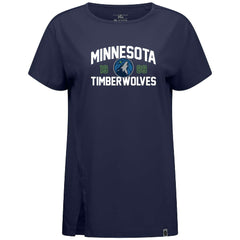Navy Minnesota Timberwolves Levelwear Women's Influx T-Shirt | NBA