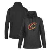 Black Cleveland Cavaliers Levelwear Women's Loop Core Funnel Neck Pullover Sweatshirt sale | NBA