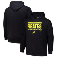 Pittsburgh Pirates Stack Fleece Pullover Hoodie - MLB Hoodies