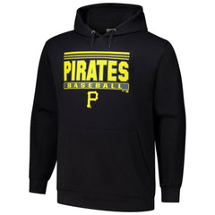 Pittsburgh Pirates Stack Fleece Pullover Hoodie - MLB Hoodies